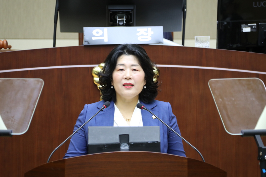 제 293회 임시회 5분발언 &#8211; 김순미 의원(청룡동, 중앙동)