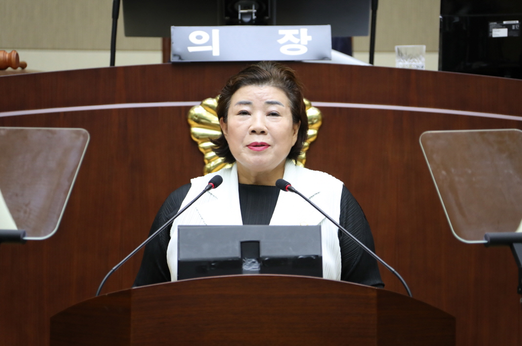 제 293회 임시회 5분발언 &#8211; 김연옥 의원(비례대표)